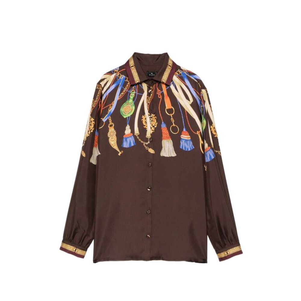Etro Brown Tops - Shirts Women